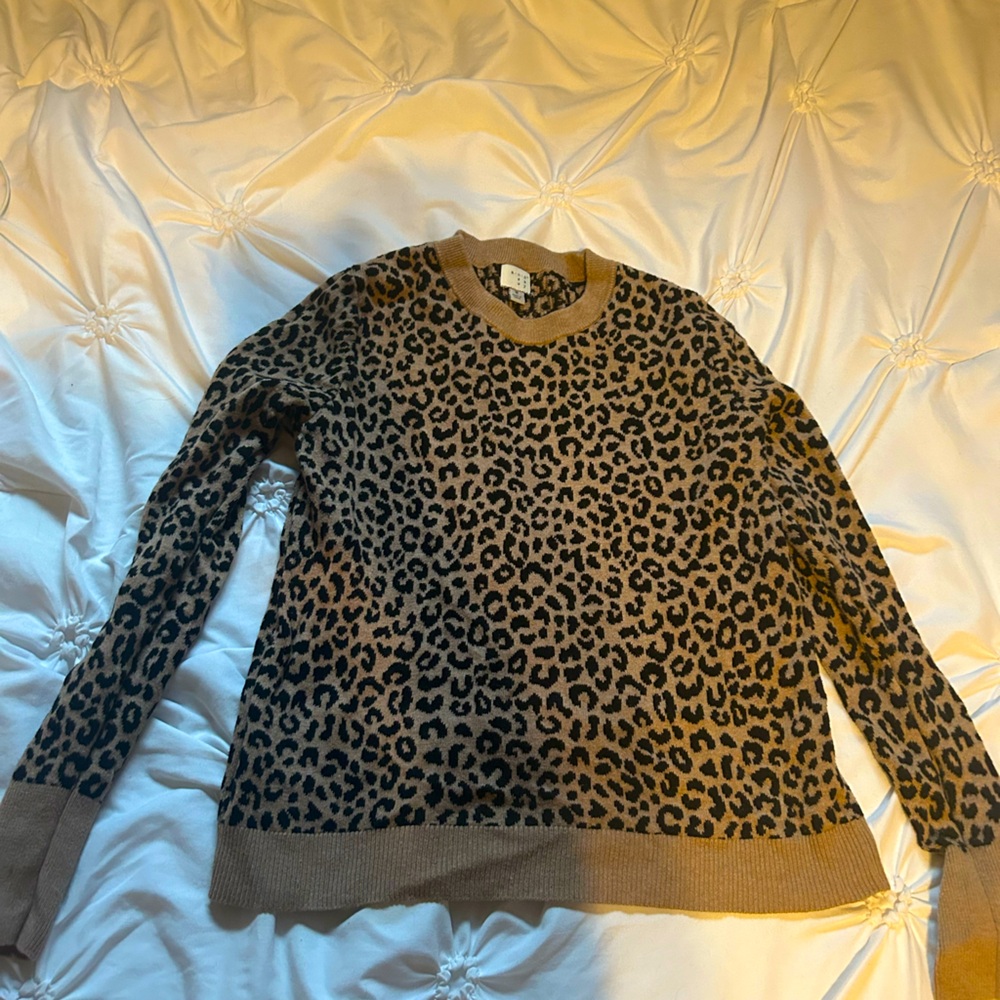 Cheetah Print Sweater